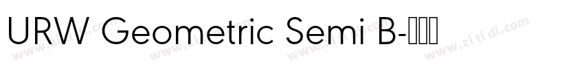 URW Geometric Semi B字体转换